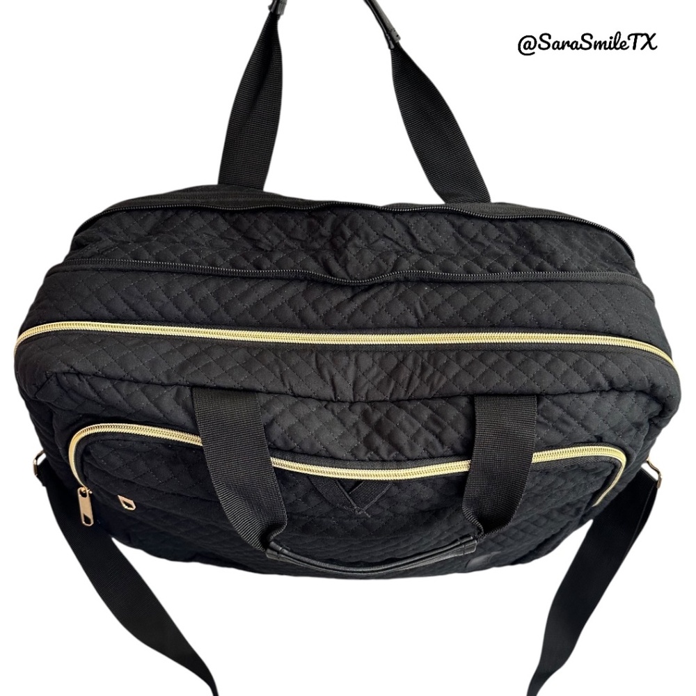 BAGSMART 17.3” Black Quilted Expandable Business Laptop Bag - NWOT - Picture 6 of 10